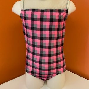 Second Skin Dancewear Plaid Leotard